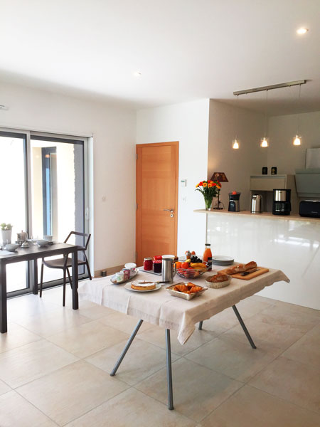 salle petit déjeuner en chambre d'hôte à Amboise